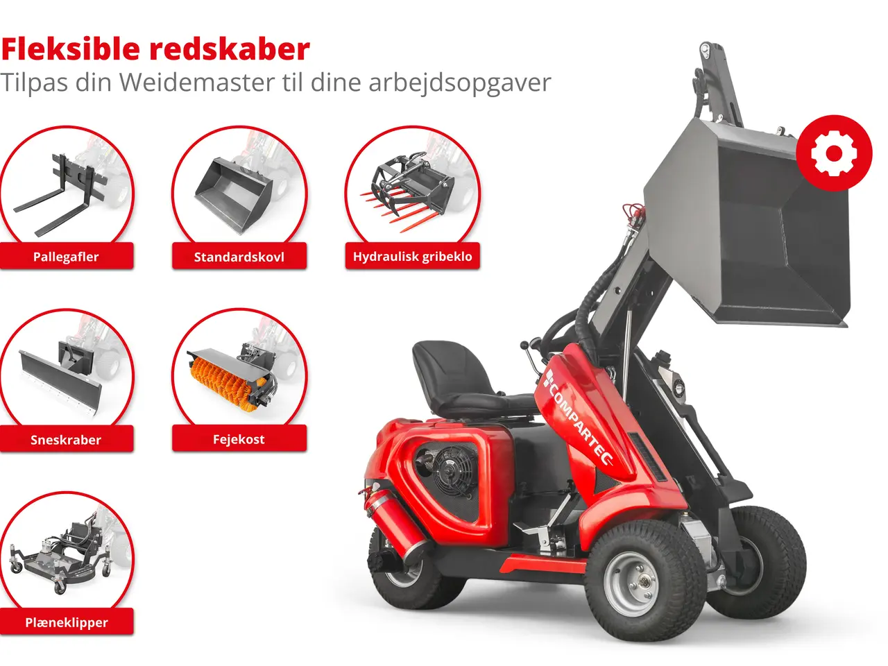 Billede 3 - Weidemaster Mini 0.4 minilæsser - 350 kg, benzin