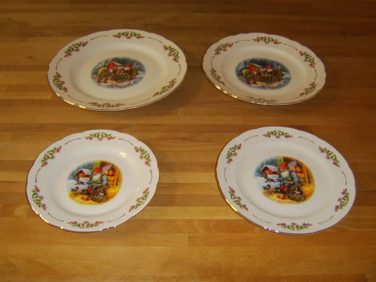 Billede 1 - Gammeldags jul frokost tallerken 21 cm
