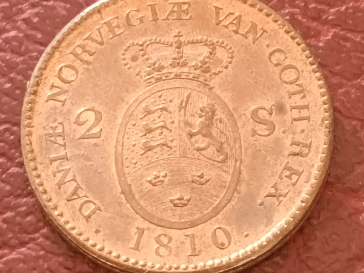 Billede 1 - 2 Skilling 1810 i superflot kvalitet.