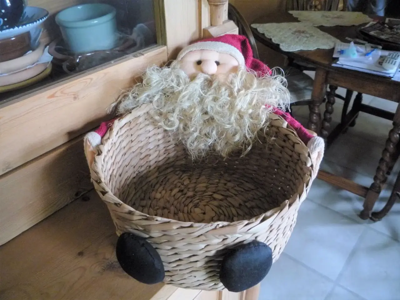 Billede 2 - Nisse med stor bastkurv