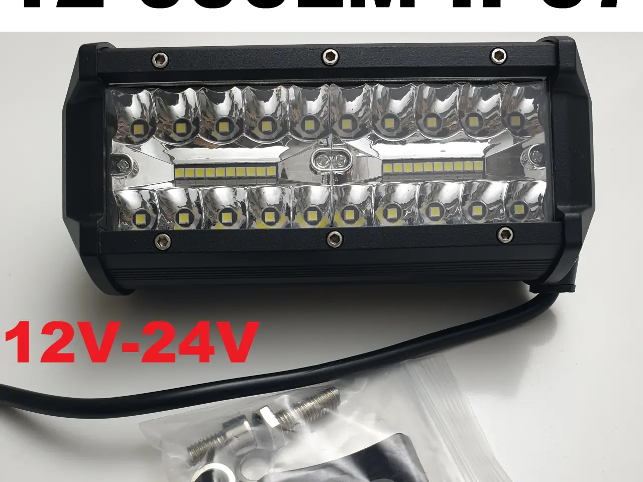 Billede 5 - NY! 40 LED 12000LM 12-24V 6000K IP67 120W LED BAR