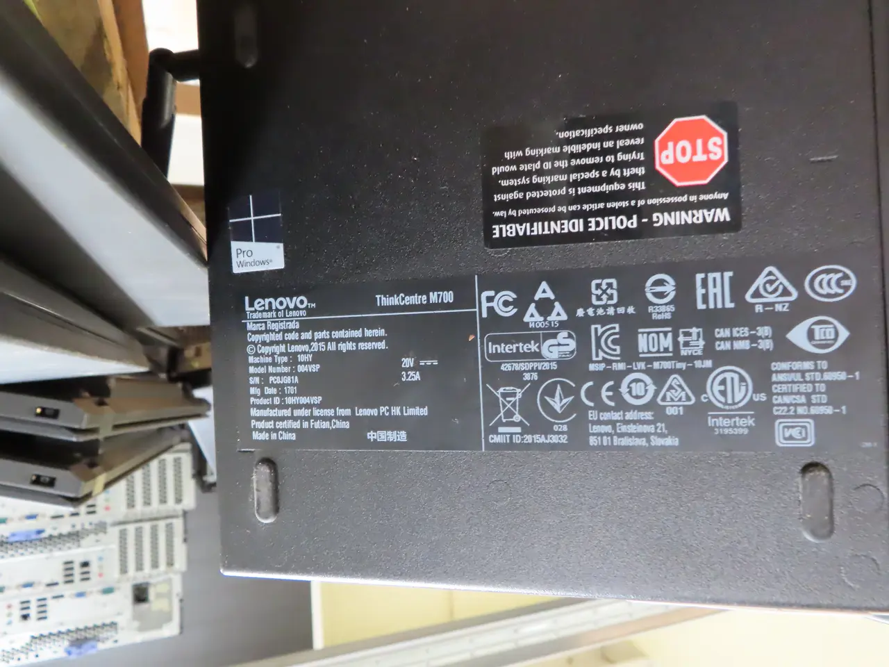 Billede 3 - 2 stk. Computere LENOVO ThinkCentre M700