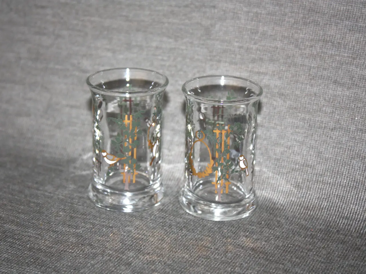 Billede 1 - Juledramglas snapseglas Holmegaard år 2002 2 stk.