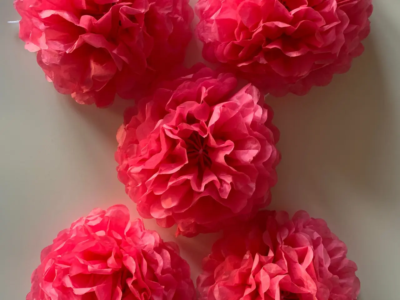 Billede 6 - Pom poms dekoration / festartikel, 65 stk.