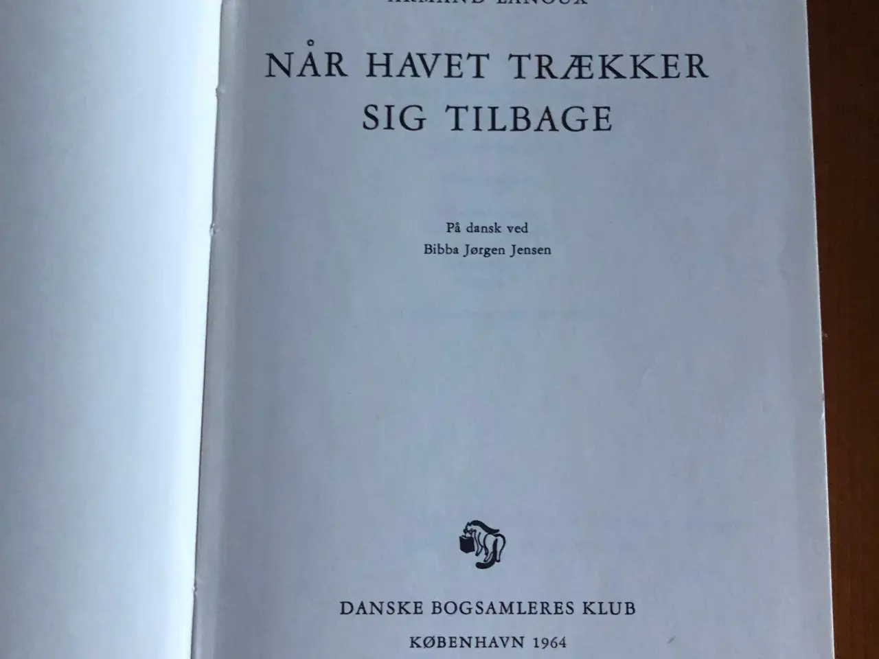 Billede 2 - Bog: Når havet trækker sig tilbage
