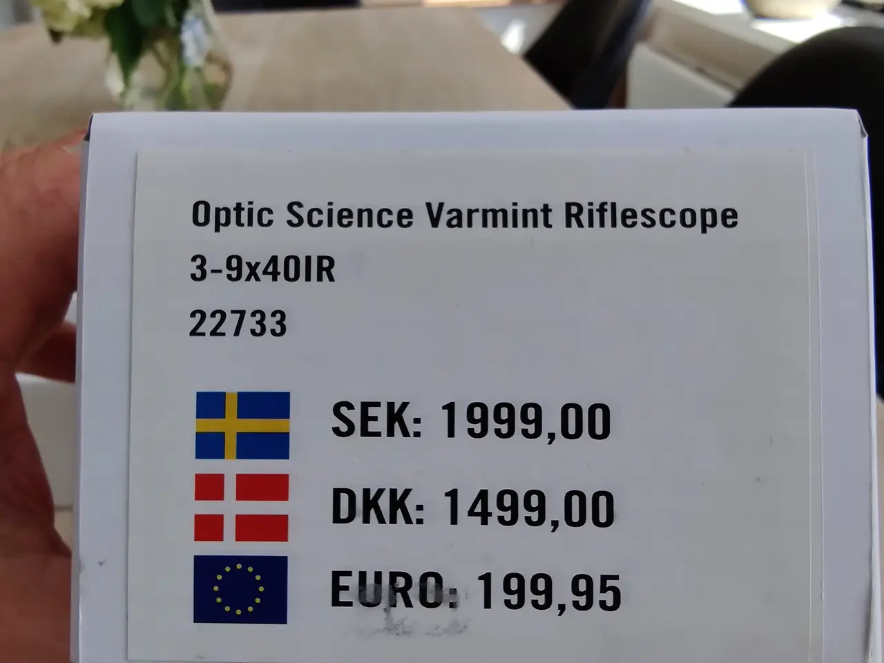 Billede 4 - Optic Science Varmint Riffelkikkert (3-9x40 IR) 