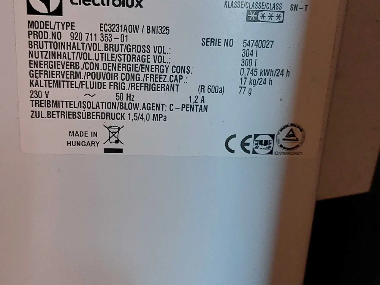 Billede 2 - Kummefryser 300 liter