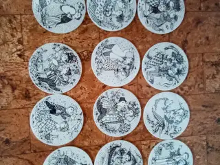 12 x Bjørn Wiinblad platter