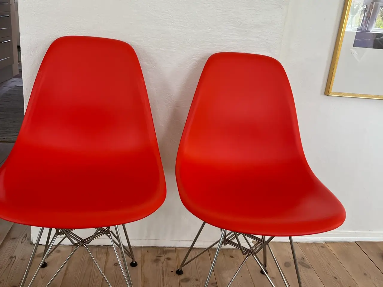 Billede 1 - Eames stole i orange