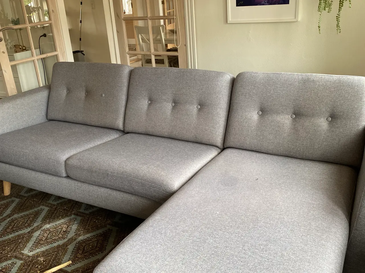 Billede 3 - Sofa med chaiselong
