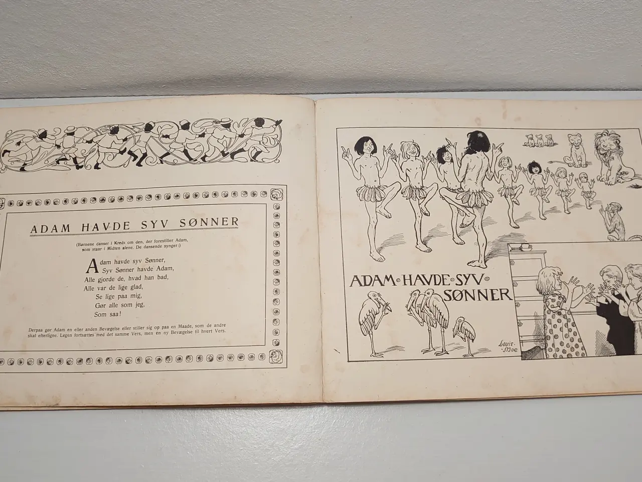 Billede 6 - Louis Moe: Gamle Børnerim og Lege. Stenders 1919.