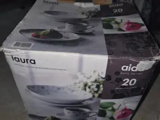 Laura" Spise- og Kaffestel – 20 dele (Helt nyt & u