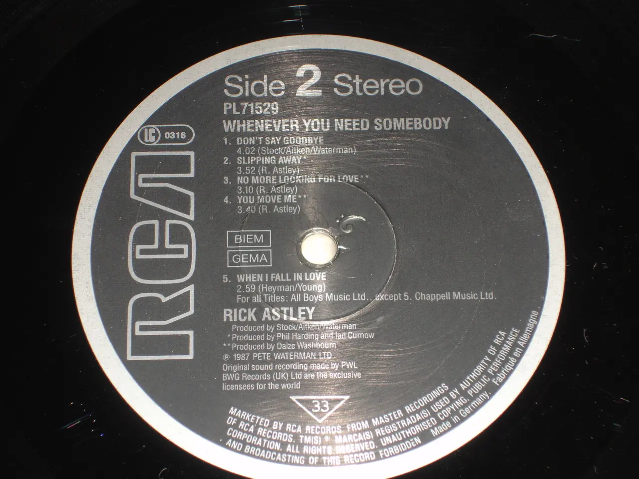 Billede 5 - (Sender gerne) Rick Astley – Whenever You Need Som