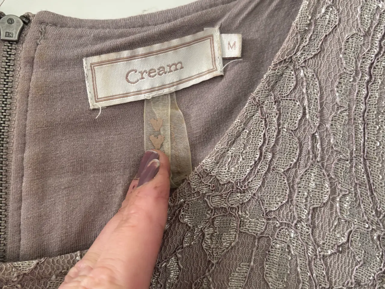 Billede 2 - Cream kjole str m