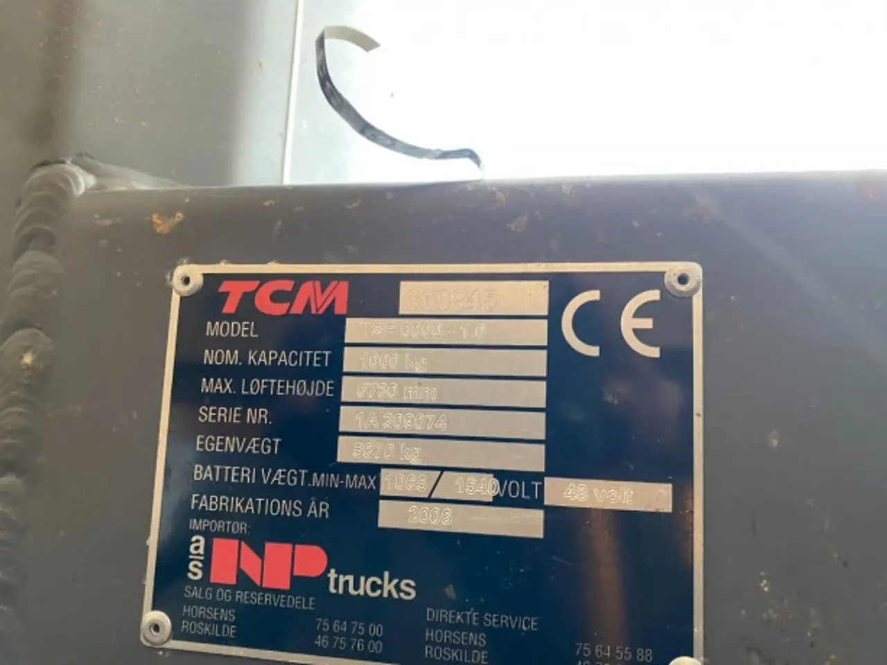 Billede 6 - TCM TSP 6000-1.0 Plukketruk