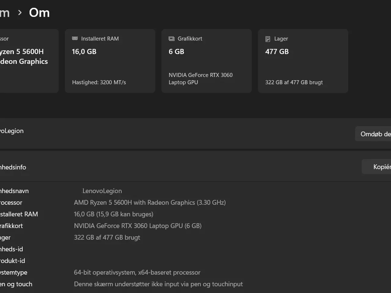 Billede 5 - Gamer bærbar RTX 3060