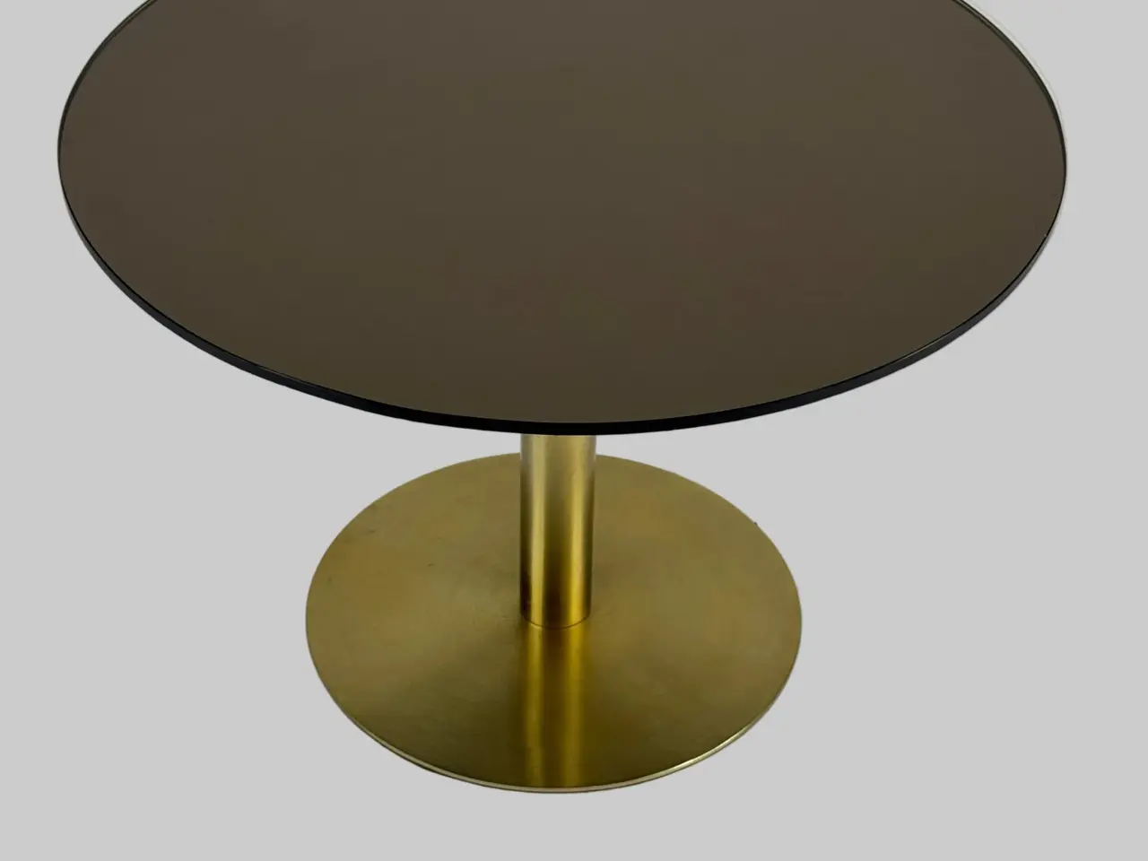 Billede 3 - Rundt Sofabord - Glas/Messing Stel Ø60 cm