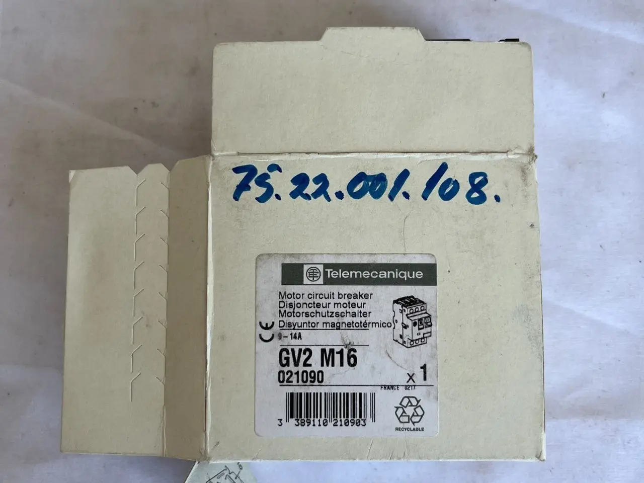 Billede 2 - Telemecanique GV2 M16 Motor automatsikring 9-14A