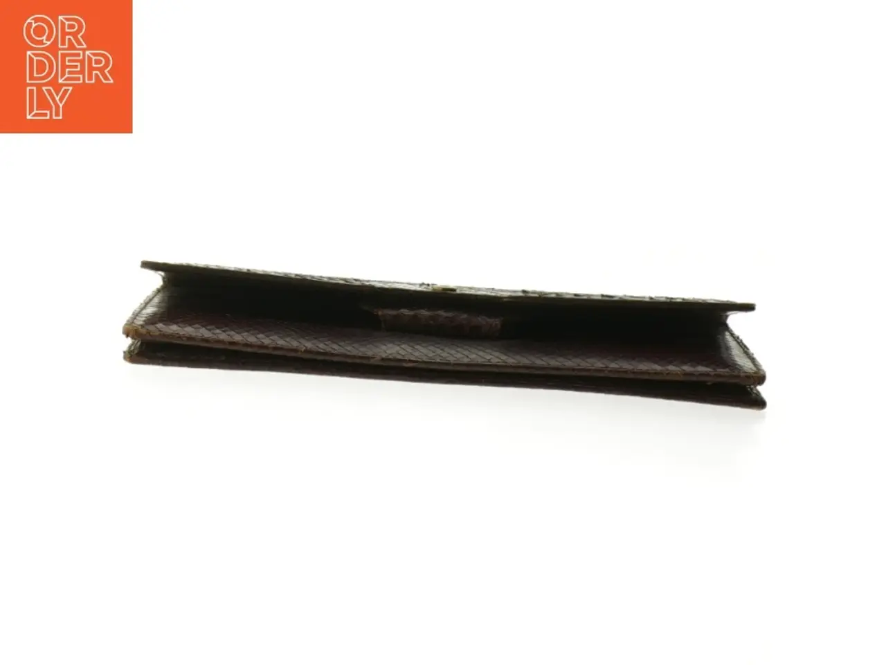 Billede 5 - Brun clutch. Firben? Slange?(str. 25 x 13 cm)