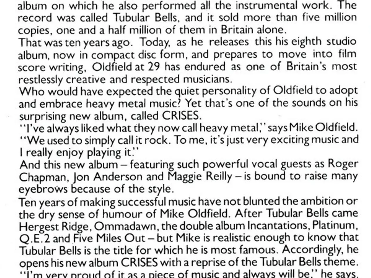 Billede 6 - Mike Oldfield – Crises – CD