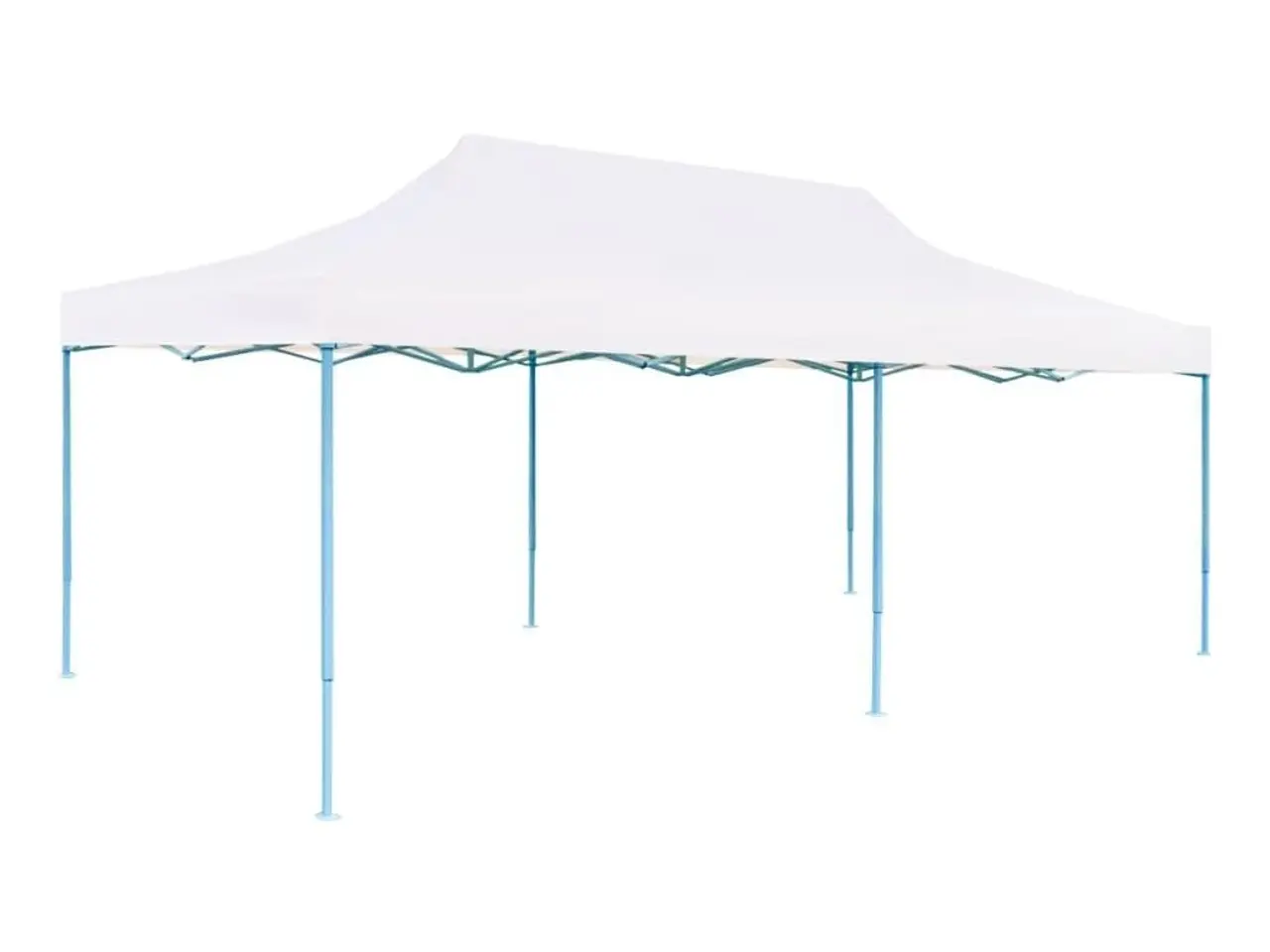 Billede 3 - Pop up-festtelt 3 × 6 m med sidevægge - foldbart stål, hvid