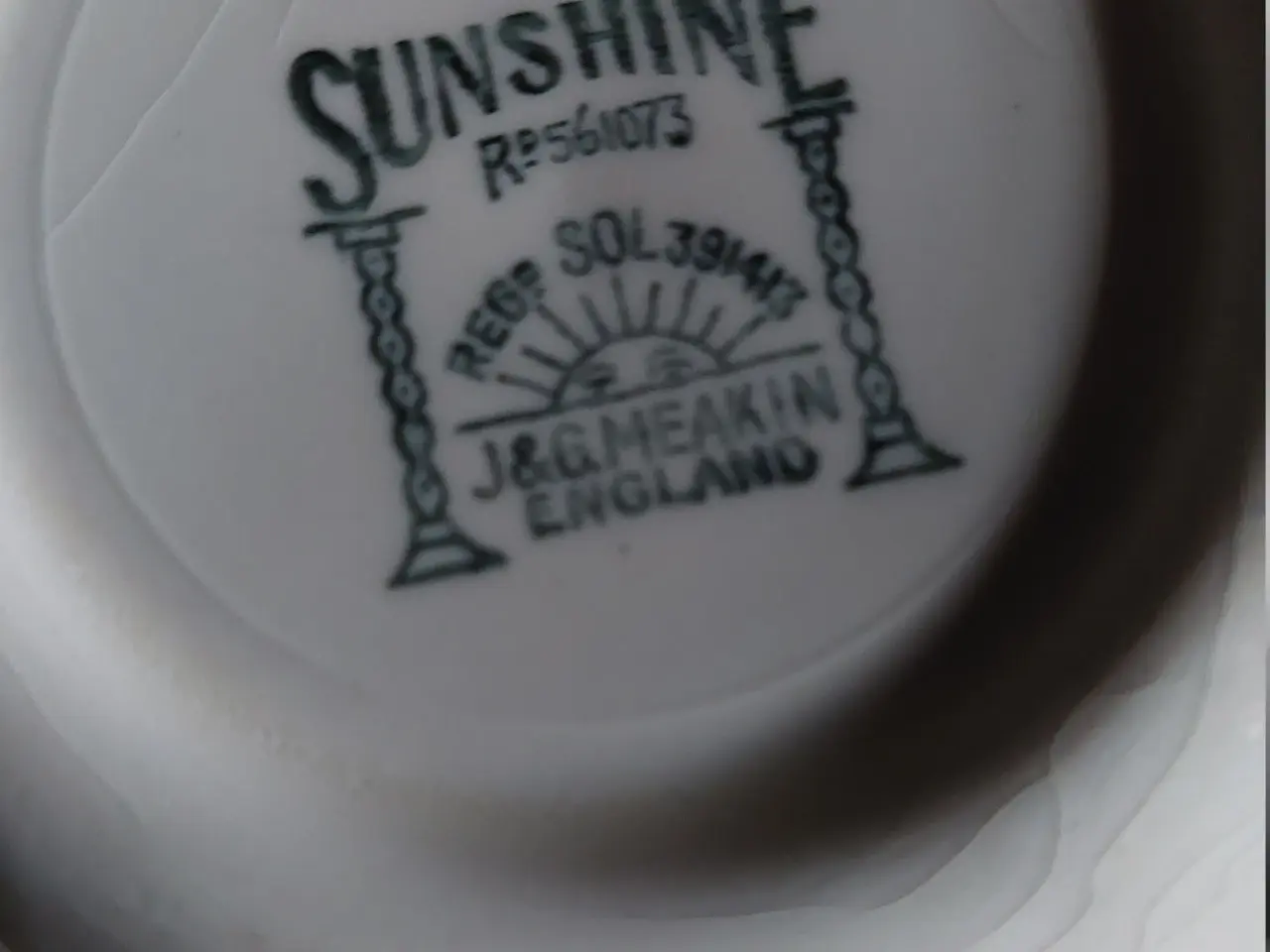 Billede 2 - vintage - sunshine - engelsk fajance stel