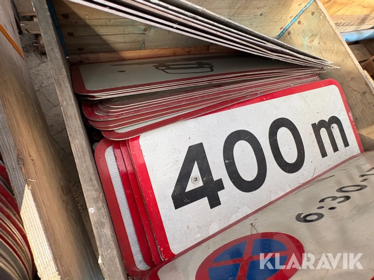 Billede 7 - Assorterede trafikskilte 1,5 paller