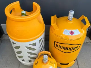 Nye fyldte kosan gasflasker 10,11 og 2 kg