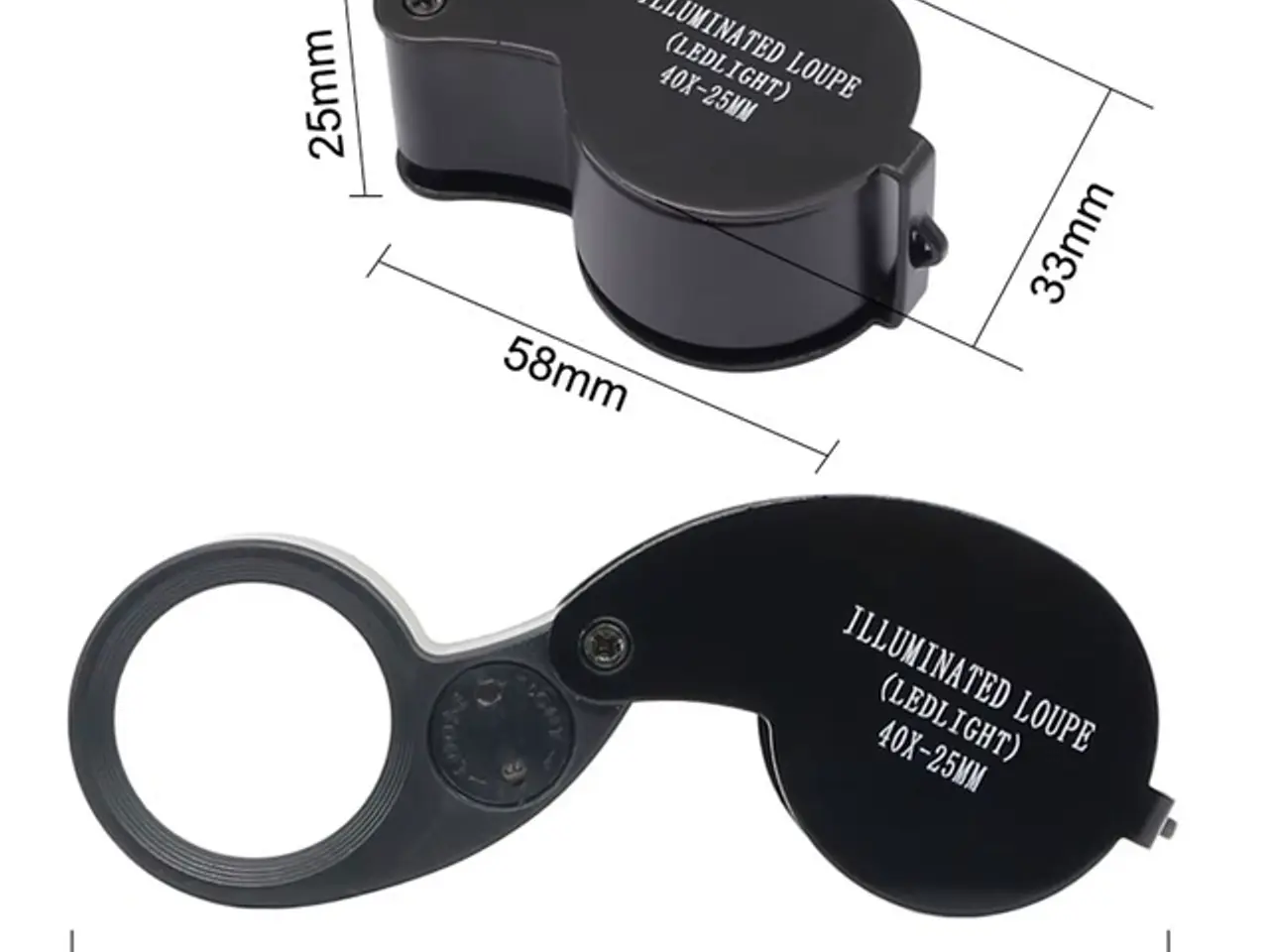 Billede 6 - Sammenfoldelig lup med LED lys inkl. batt. HELT NY