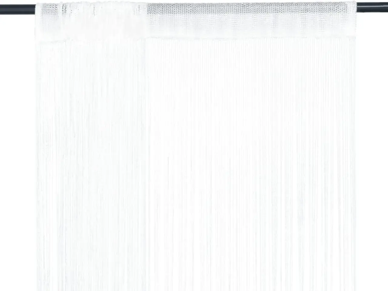 Billede 1 - Trådgardiner 2 stk. 140 × 250 cm - hvid