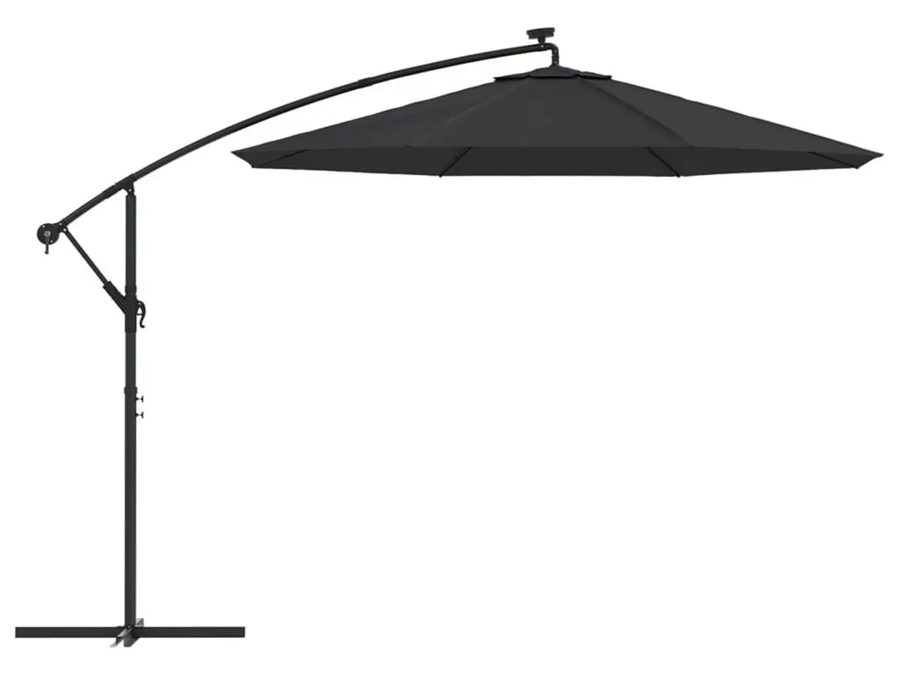 Billede 5 - Parasoldug til hængeparasol 300 cm sort