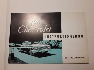 Ægte Dansk Chevrolet 1962 Original Instruktionsbog