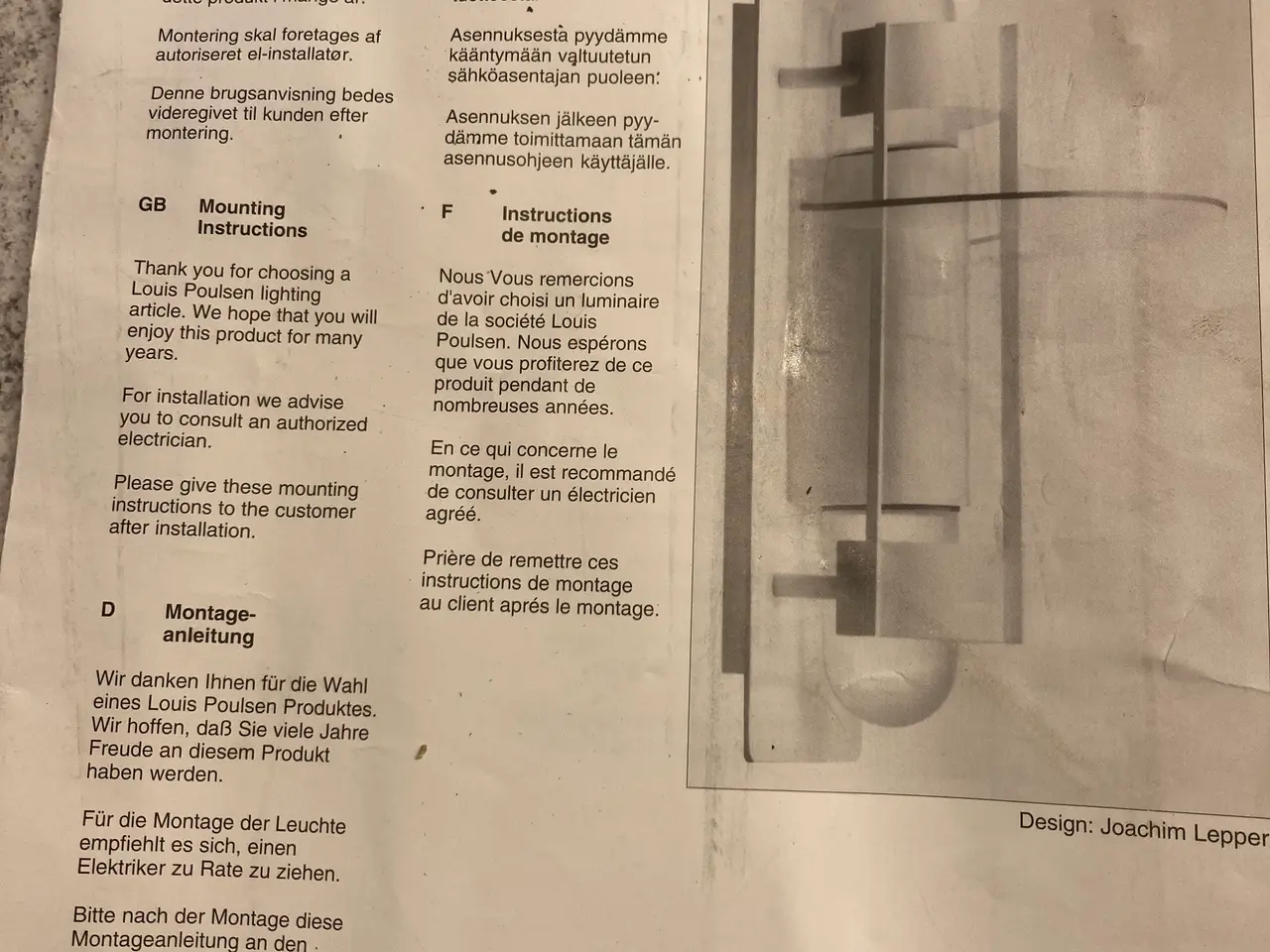 Billede 4 - Saturn Maxi Væglampe 