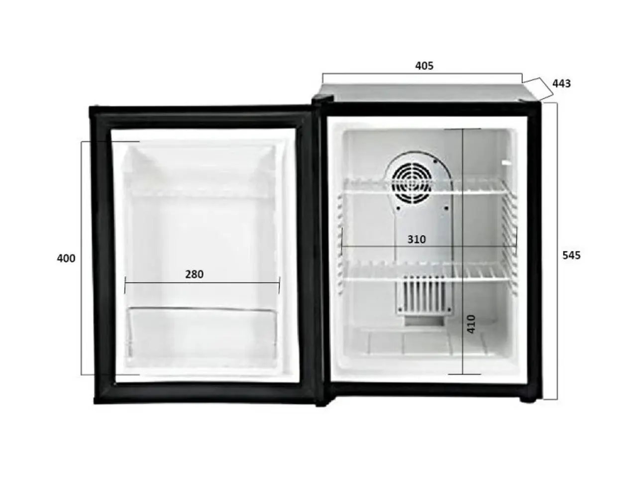 Billede 3 - Kompakt Minibar 40 Liter med Peltier-Køl