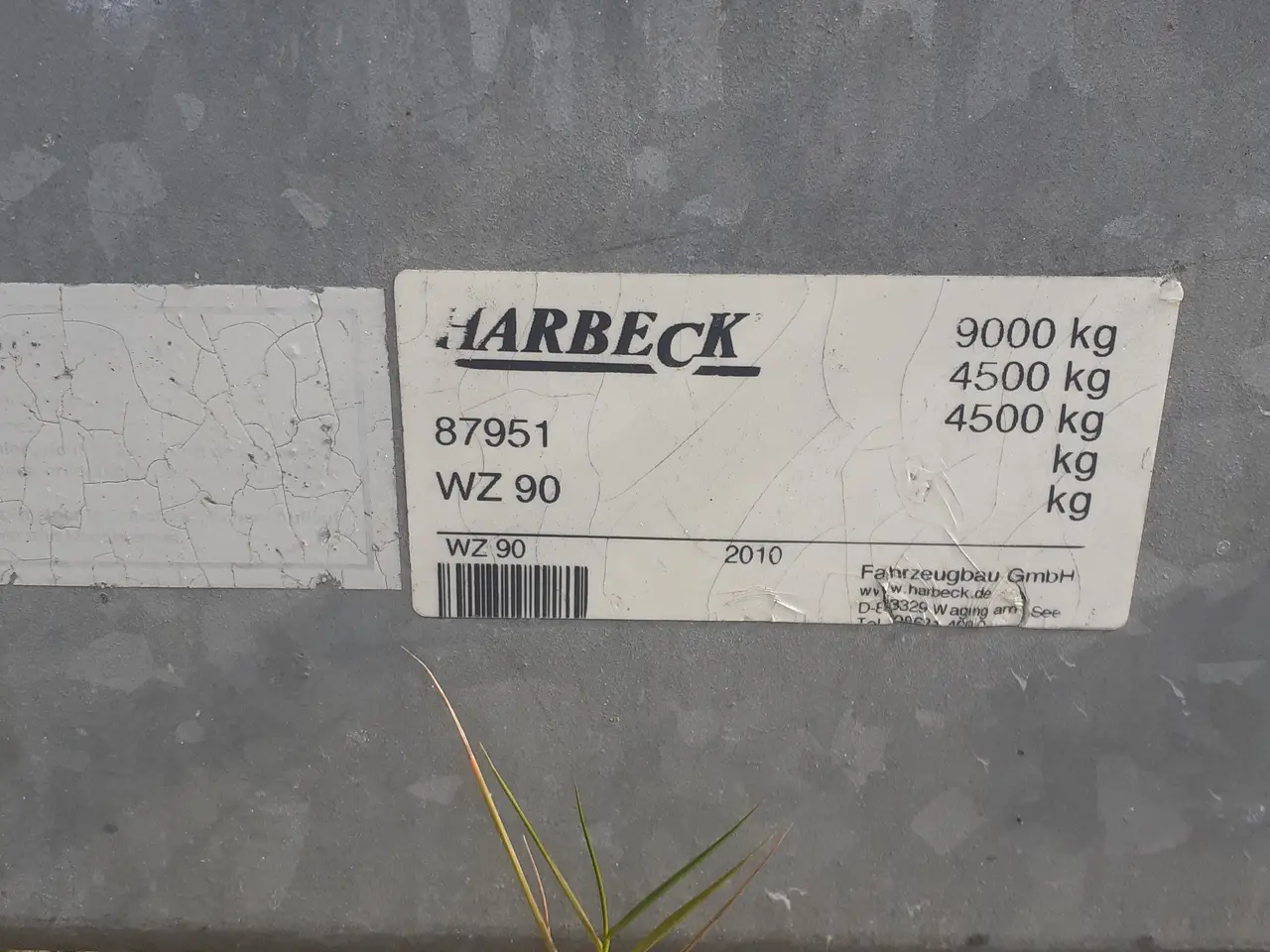 Billede 2 - Harbeck WT 90 trailer til sejlbåd
