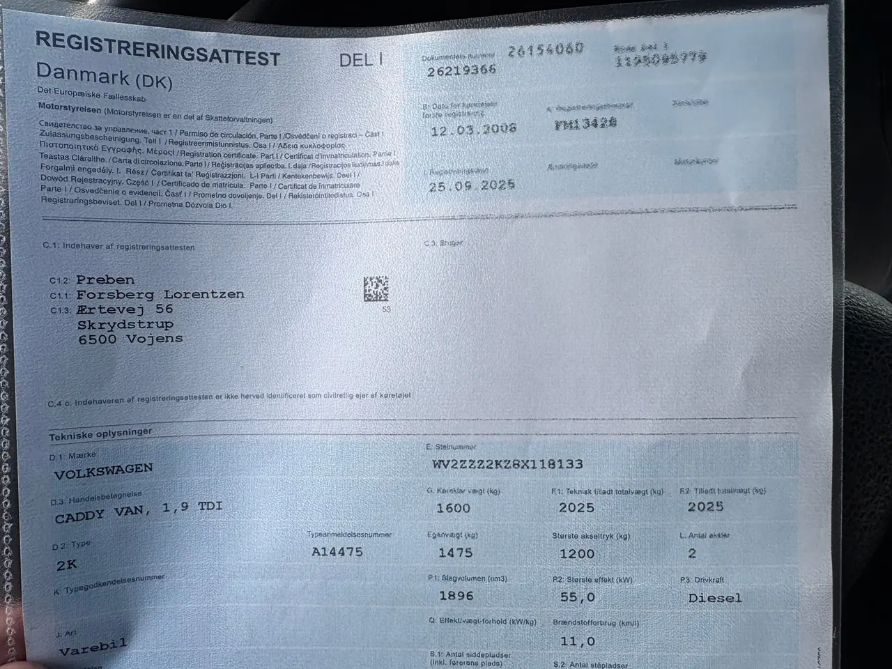 Billede 11 - Billig Vw caddy van 19tdi