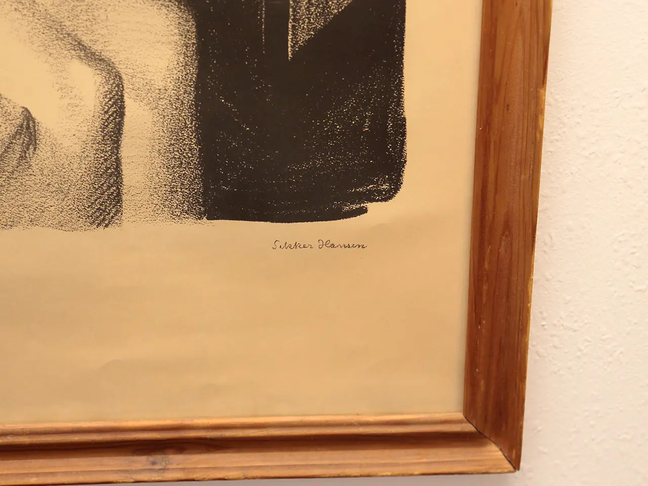 Billede 4 - Aage Sikker Hansen – Siddende model, litografi