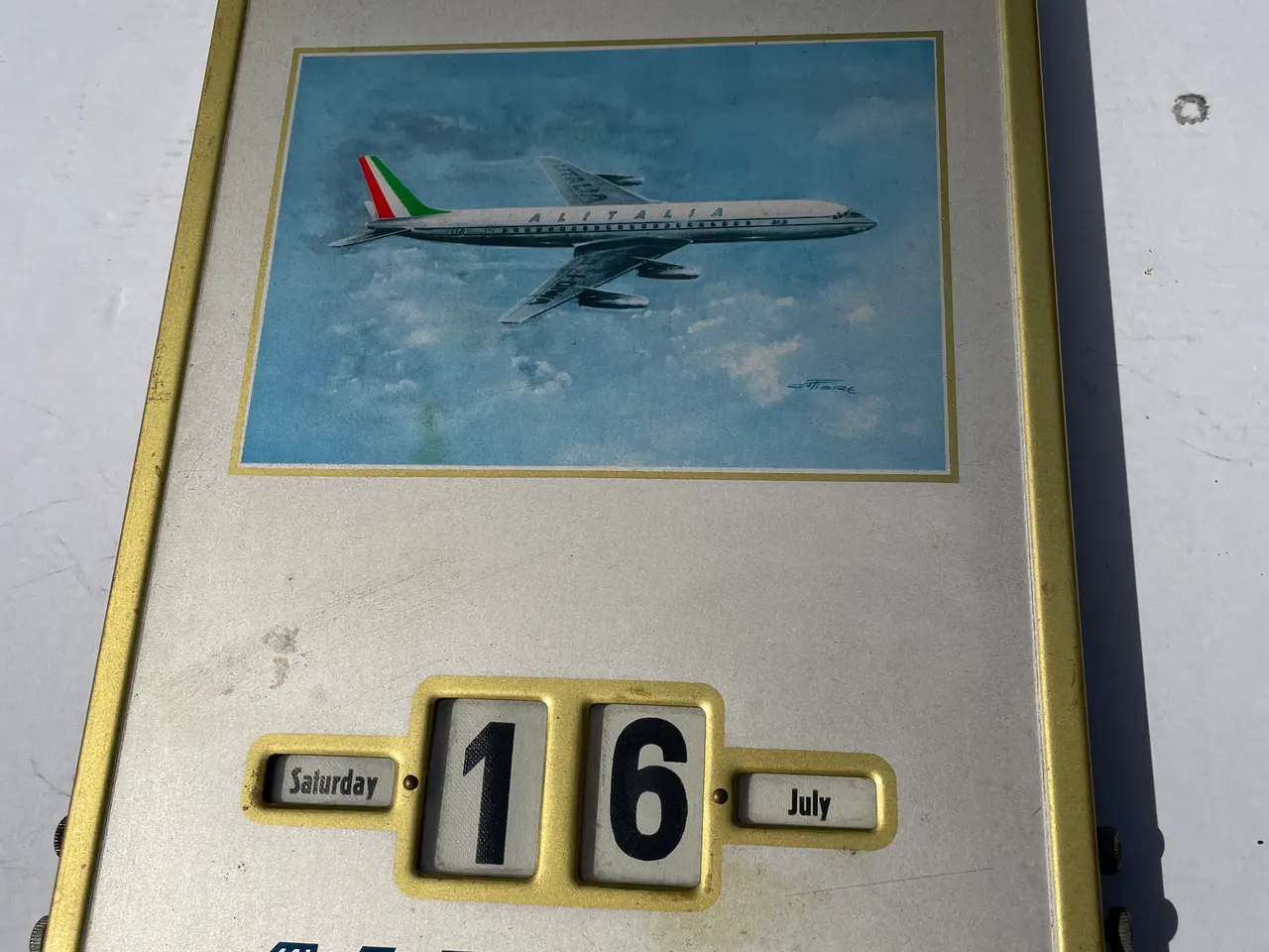 Billede 3 - Gl. reklame for flyselskab