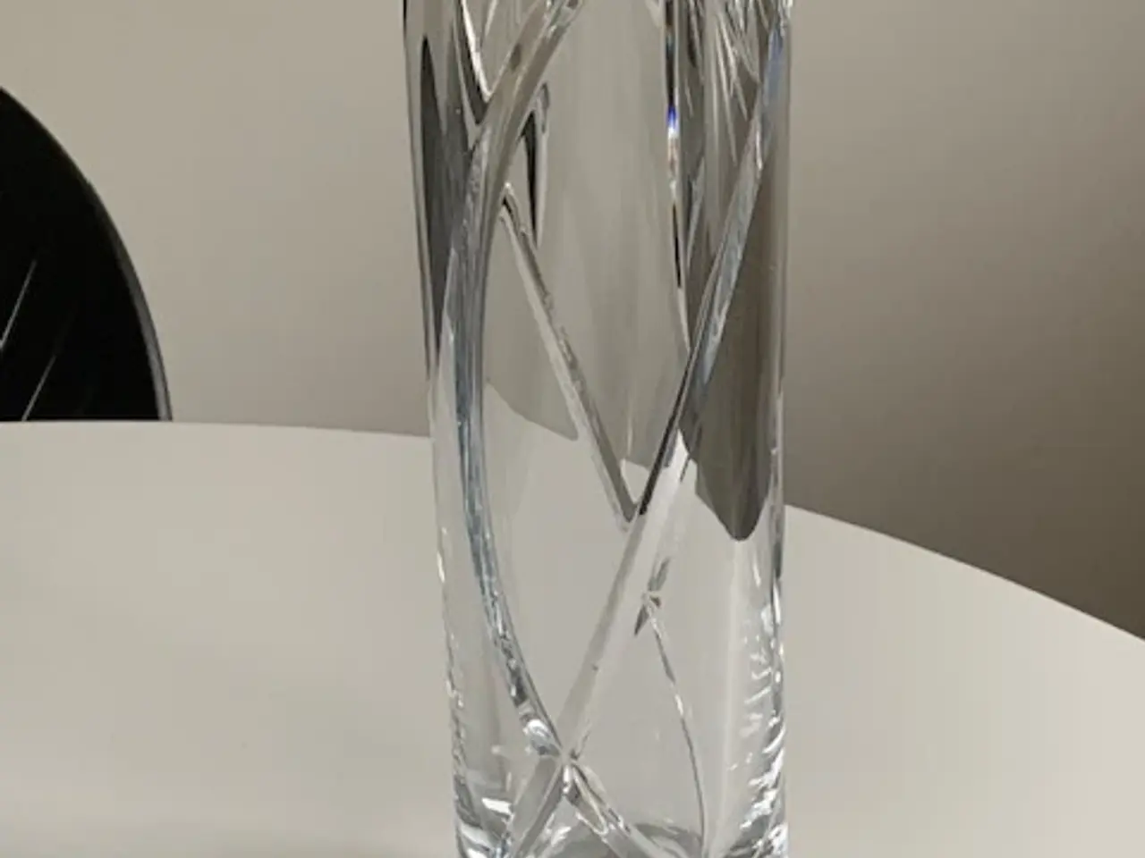 Billede 1 - Vase i krystalglas - høj og slank