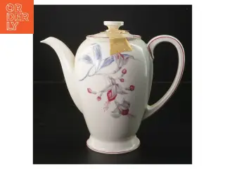 Porcelæns tekande med blomstermotiv fra Rosenthal (str. 20 cm)