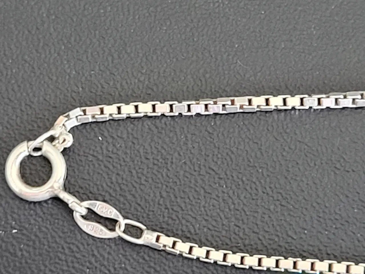 Billede 1 - Sølvkæde (muresten) 925 sterling 40 cm.