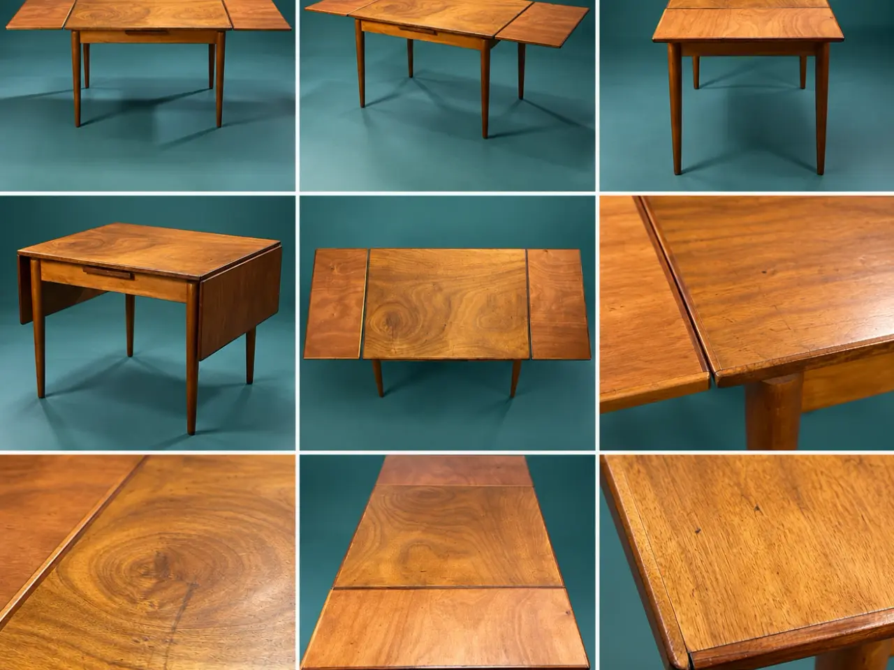 Billede 1 - Klassisk dansk udtræksbord i teak/palisander (1960