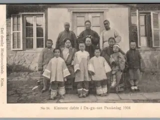 Det danske Missionsselskab - Kina - Kinesere døbte i Da-gu-san Påskedag 1904 - Missioner - Brugt