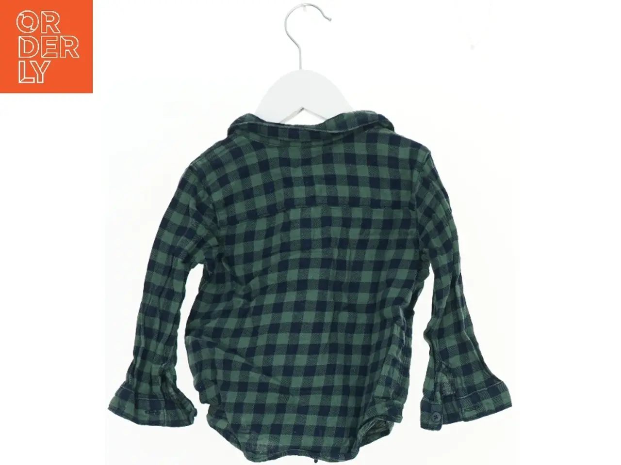 Billede 2 - Grøn ternet skjorte til børn fra H&M (str. 86)
