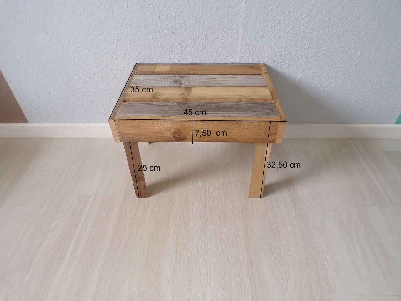 Billede 10 - Sidebord / blomsterbord med patina
