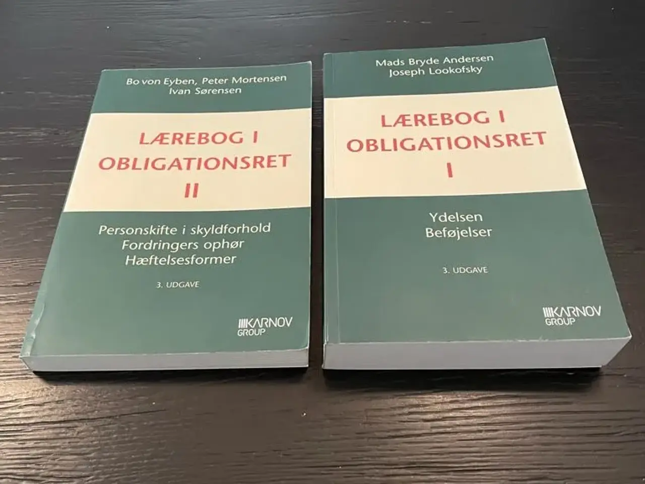 Billede 2 - Lærebøger i obligationsret I & II på SDU mf.