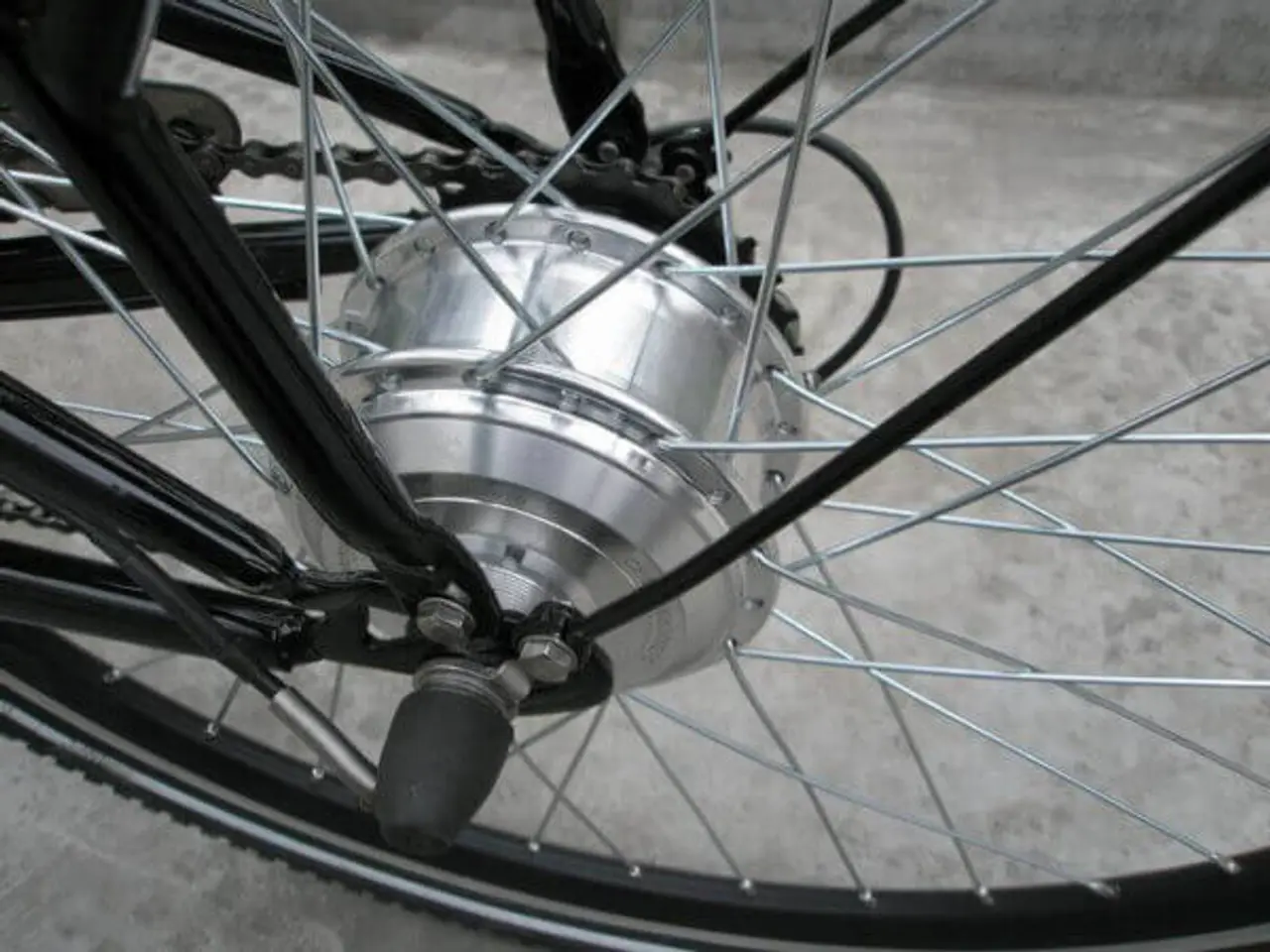 Billede 1 - Baghjul 26″ til El Ladcykel inkl. motor – 9 pins