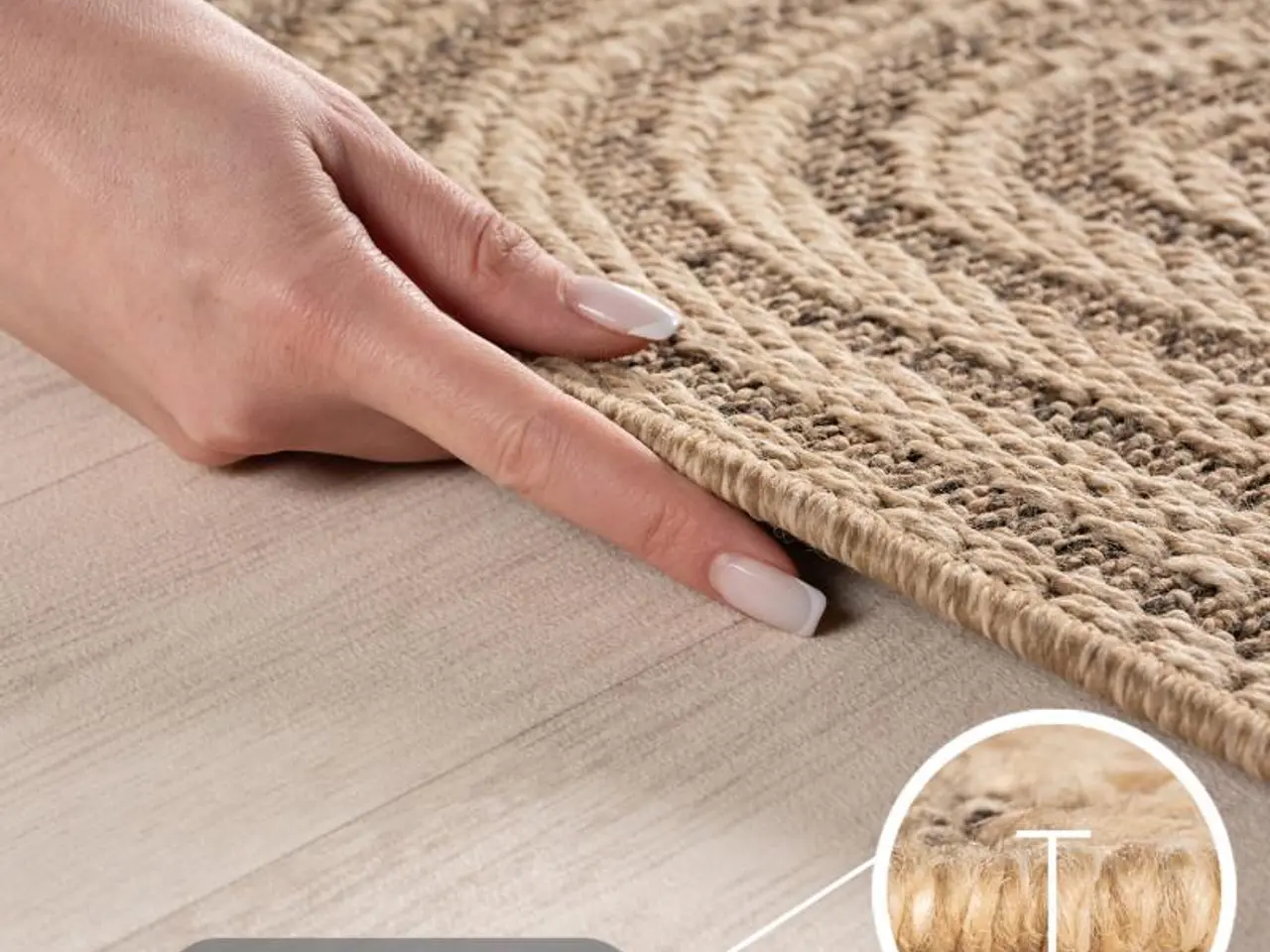 Billede 4 - Inde- og udendørs løber TIMBER jute-look - beige - 80 x 250 cm