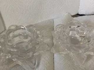 Glas lysestager