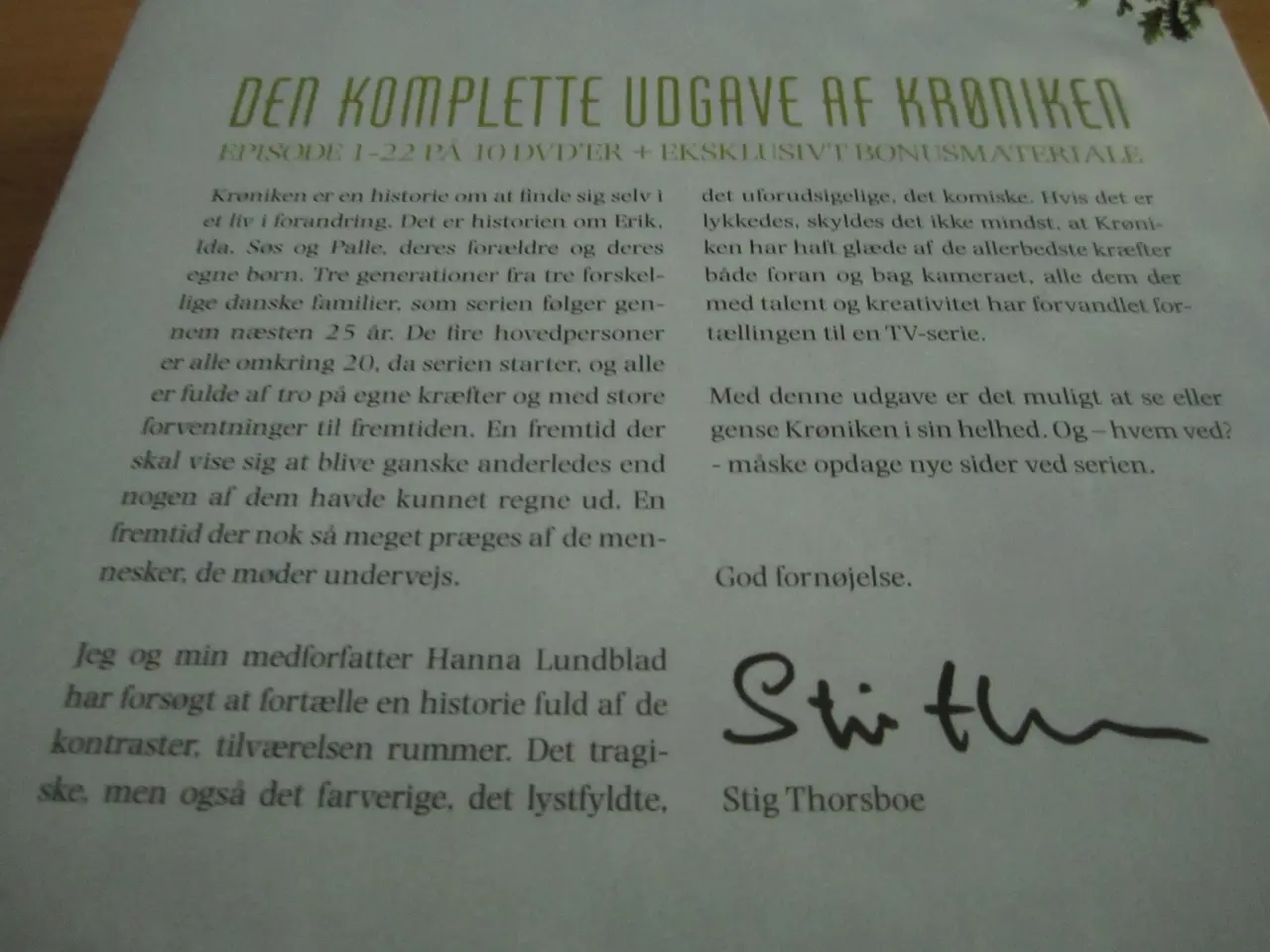 Billede 4 - Den Komplette TV-Serie. KRØNIKEN.